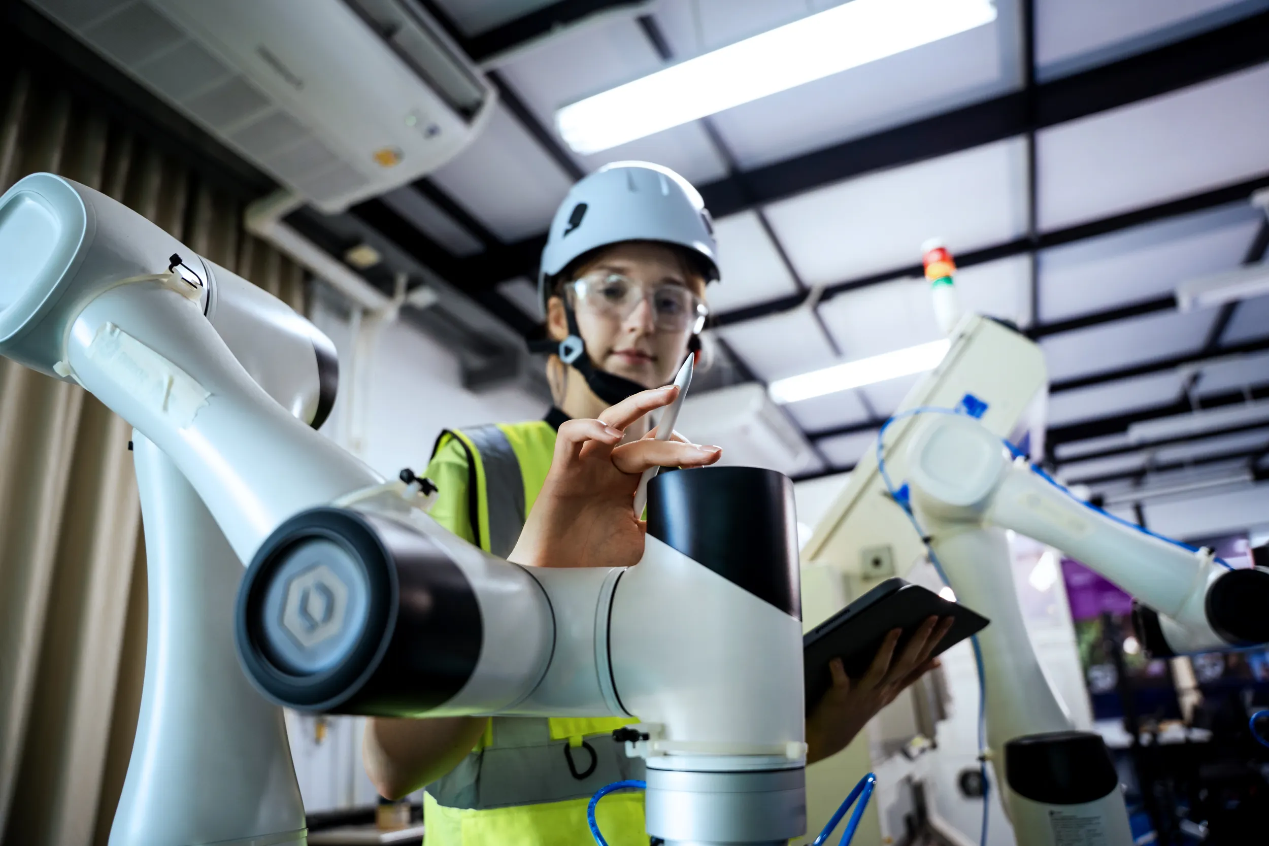 woman-with-robot-arm-in-factory-workplace-2026-01-09-13-10-52-utc